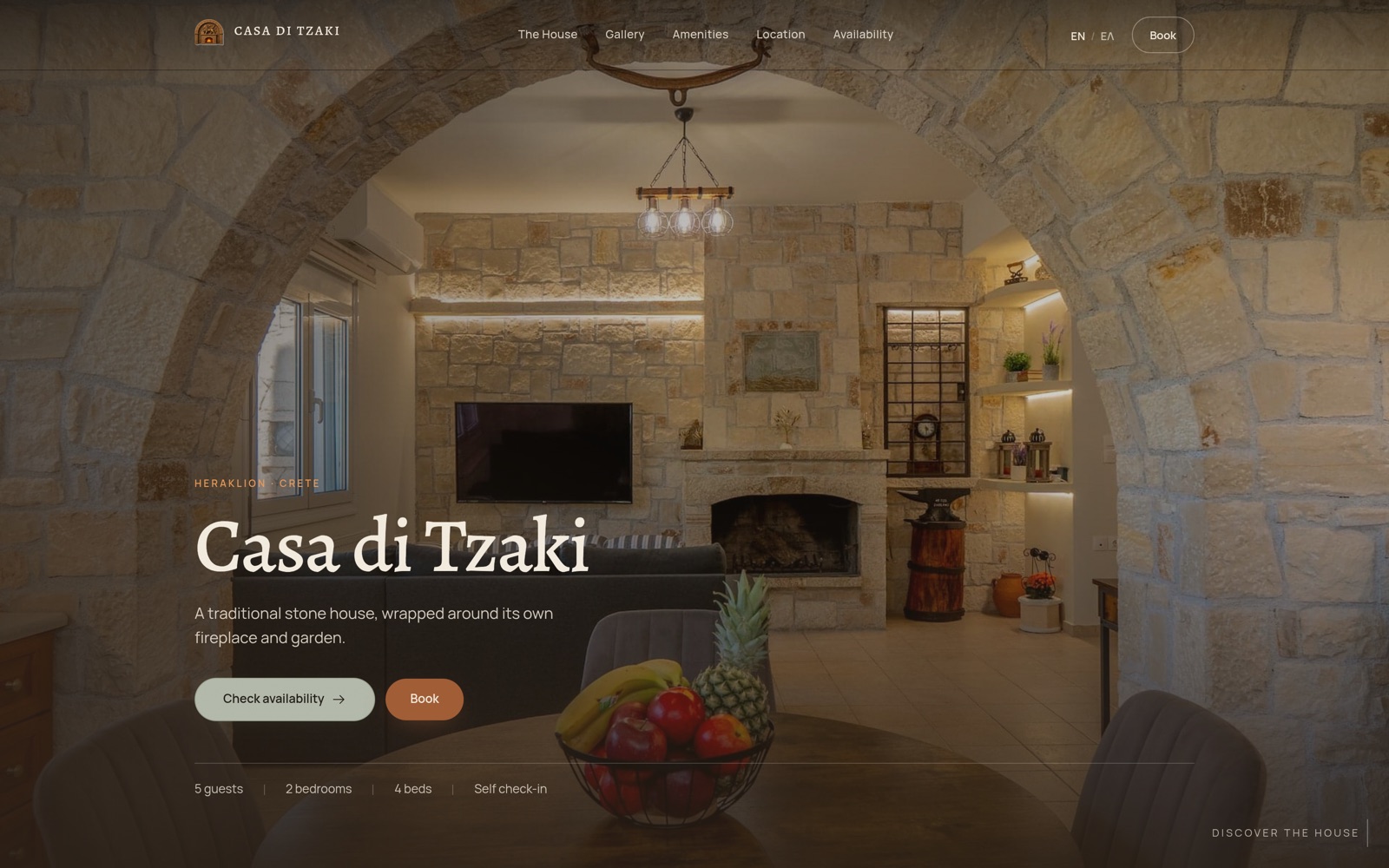 Casa di Tzaki — website by studio