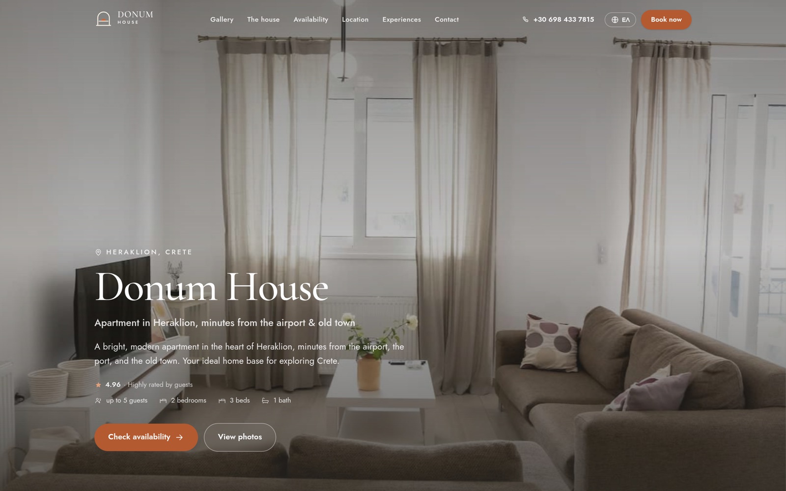 Donum House — website by studio